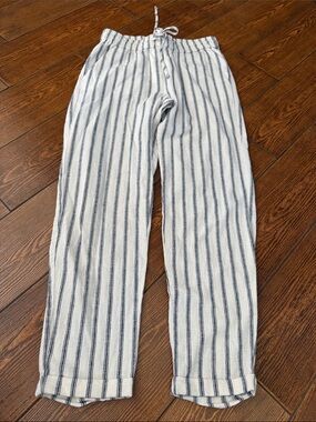 J. Crew Linen blend Striped Pants Size O